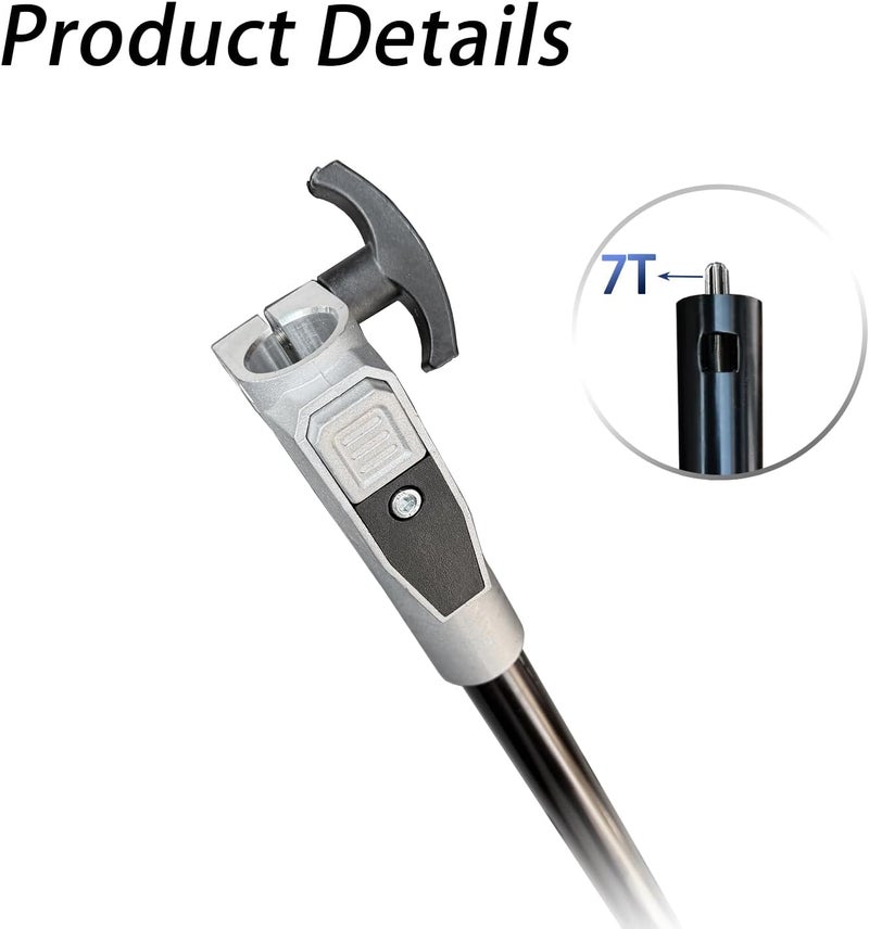 Kerlista Relacmentpart EP7501 31 inch Aluminum Extension Pole attachment Compatible with PS1000 PS1001 PSX2500 Battery and Charger Not Included Black - Image 2